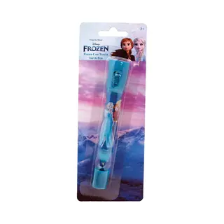Disney Frozen Kinder Zaklamp/leeslamp Met Pen - Blauw - Kunststof - 12 X 2 Cm