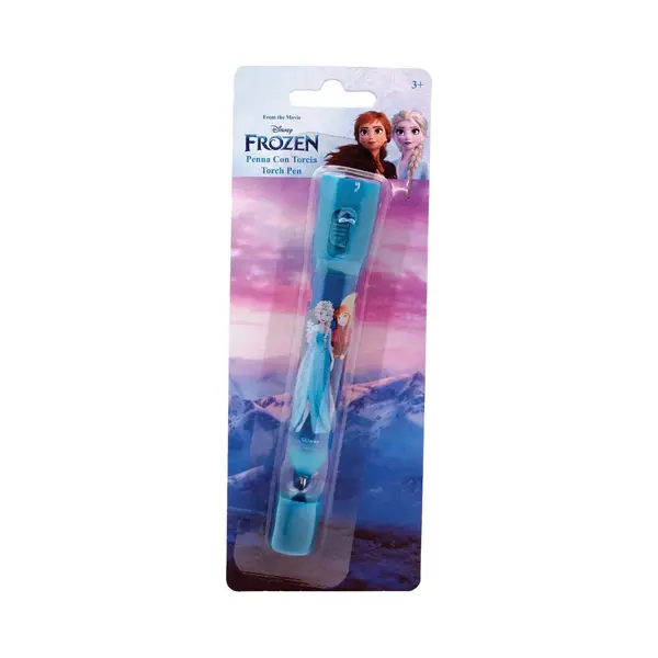 Disney Frozen Kinder Zaklamp/leeslamp Met Pen - Blauw - Kunststof - 12 X 2 Cm thumbnail