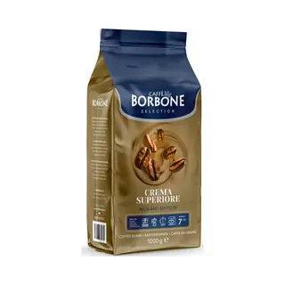 Caffè Borbone Selection Crema Superiore Ganze Kaffeebohnen 1000g | Nussig Geschmack Mittlere Kaffee-Röststufe 60% Arabica 40% Rosbusta 1Kg Beutel
