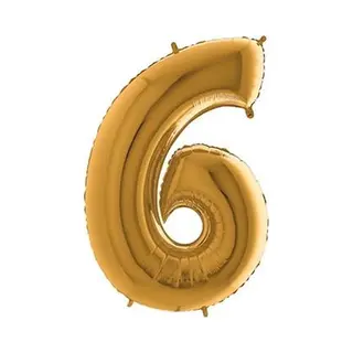 Grabo Xxl Riesen Zahlen Folienballon 102 Cm (40") Gold – Perfekte Deko Für Geburtstage, Jubiläen & Feiern – Happy Birthday Party-Highlight -