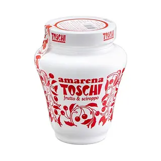 Italian Gourmet E.R. 6x Toschi Amarenakersen Mug (Amarena Cherries), Premium Qualität Aus Italien, Authentisches Italienisches Kirschen 250g + Italian Gourmet Polpa 400g