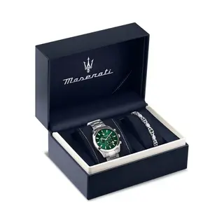 Maserati Men's Watch, Analog, Quartz, Multifunction, Steel Strap, Attrazione Collection - R8853151017