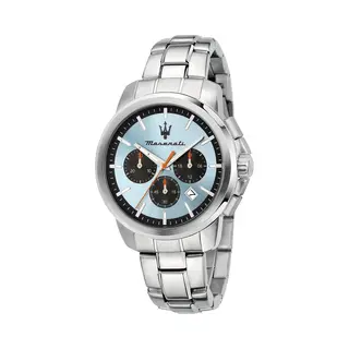 Maserati Men's Watch In Steel, Chronograph, Analog, 42 Mm, Successo Collection, Men's Gift Ideas - R8873621044