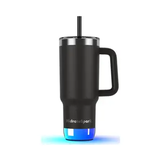 HidrateSpark Pro 2 - Smarte Trinkflasche - Tumbler 887ml - Schwarz