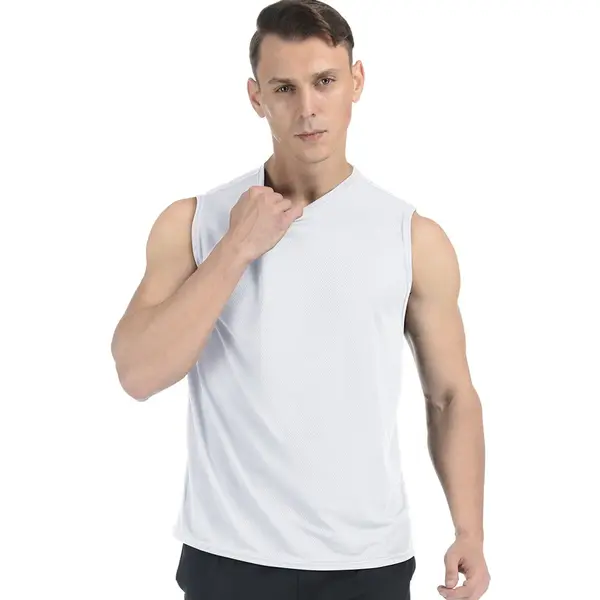 Meetyoo Herren Tank Top Shapewear Männer Ärmellos Laufshirt Unterhemd Fitness Schnelltrocknend Muskelshirt Atmungsaktiv Fitness Gym Funktionsshirt thumbnail