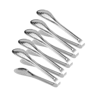 Voedseltangen - 5 Stuks- Multifunctioneel - Voedseltangen Van Roestvrij Staal - Afsluitbare Voedseltangen - Voor Brood, Biefstuk, Salade, Bbq-buffet