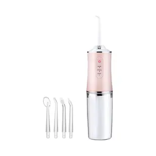 Monddouche - Water Flosser - Elektrische Waterflosser Draadloos- Draagbare Waterflosser - Tandsteen Verwijderaar - 3 Standen - 4 Opzetstukken - Lange
