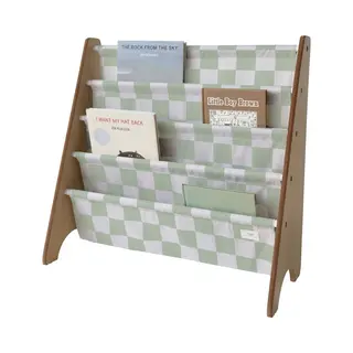 3 Sprouts Bibliothèque En Tissu Recyclé à 4 Niveaux Pour Enfants – Étagère De Rangement Pour Livres Pour Chambre D'enfant, Crèche, Salle De