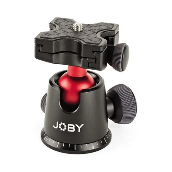 Joby BallHead 5K statiefkop Zwart, Rood Acrylonitrielbutadieenstyreen (Abs), Aluminium, Roestvrijstaal, Staal, Thermoplastische elastomeer (Tpe) 1/4" Bol (vorm) thumbnail