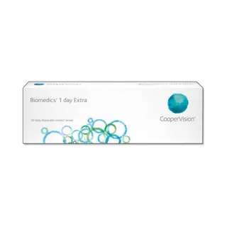 CooperVision Biomedics 1 Day Extra Sphere, Tageslinsen Weich, 30 Stück / Bc 8.60 Mm / Dia 14.20 Mm / -4.75 Dioptrien