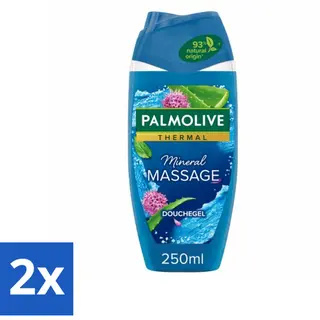 Palmolive - Thermal - Douchegel - Zeezout & Aloë Vera - Mineral Massage - 250 Ml - Voordeelverpakking - 2 Stuks