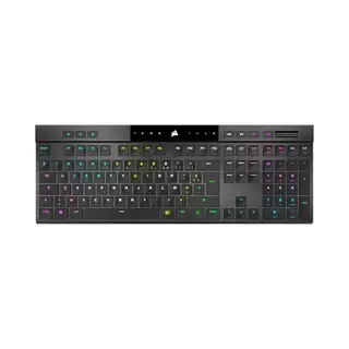 Corsair N-key rollover toetsenbord Gamen Usb + Rf Wireless + Bluetooth Azerty Frans Zwart