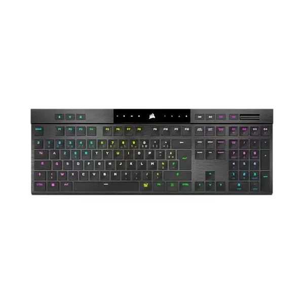 Corsair N-key rollover toetsenbord Gamen Usb + Rf Wireless + Bluetooth Azerty Frans Zwart thumbnail