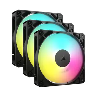 Corsair RS120 Argb Computer behuizing Ventilator 12 cm Zwart 3 stuk(s)