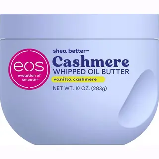 Eos Cashmere Whipped Oil Body Butter - Vanilla Cashmere 72-Hour Moisture · Rich Body Butter · For Dry Skin · 10 Oz