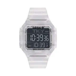 Adidas Originals Street Digital One Gmt Unisex Transparente Uhr AOST22049