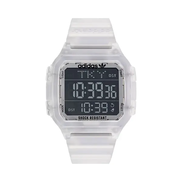 Adidas Originals Street Digital One Gmt Unisex Transparente Uhr AOST22049 thumbnail