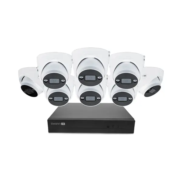 Swann AdvancedX Series - Beveiligingscamera's - 8 Camera's - Cctv Camerasysteem - 2TB - Geen Abonnementskosten - 4K Ultra Hd - Spotlight Dome Ip thumbnail