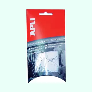 Apli Warenanhänger - Kleinpackung, Maße, 36 X 53 Mm, Weiß