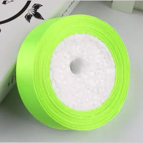 2 Rollen Satijnen Lint Van 25 Mm Voor Cadeauverpakking, 21 Meter/rol, Lint Voor Boeketten, Naaiwerk, Strikken, Bruiloft-/verjaardags-/feestdecoraties, thumbnail