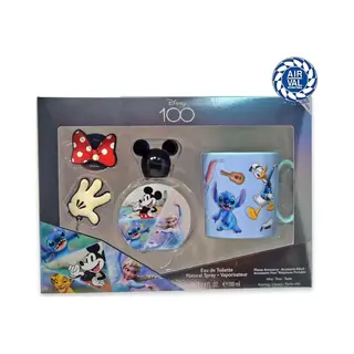 Disney 100 , Eau De Toilette 100ml + Beker + Sleutelhanger + Acc. Mobiel