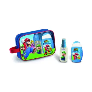 Super Mario - Toilettas Met Eau De Toilette / Parfum 90ml + Bad & Shampoo 110ml