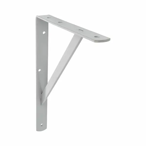 Amig Plankdrager/planksteun Van Metaal - Gelakt Grijs - H400 X B275 Mm - Boekenplank Steunen - Tot 225 Kg thumbnail