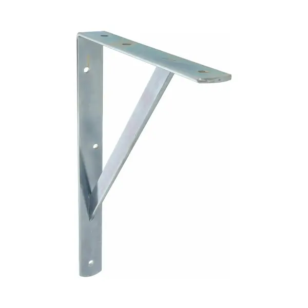 Amig - Regalwinkel Edelstahl | Metallwinkel Für Regale | Regalhalterung | Farbe Verzinkt | Maße, 400 X 275 Mm | Empfohlenes Max. Gewicht, 250 Kg thumbnail