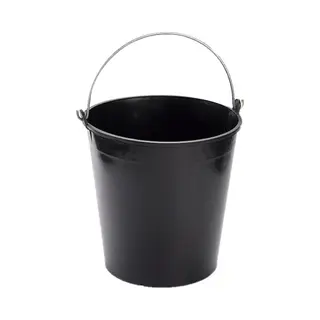 PlasticForte Emmer - 15 Liter - Zwart - 32 X 31 Cm - Huishoudemmer - Met Hengsel
