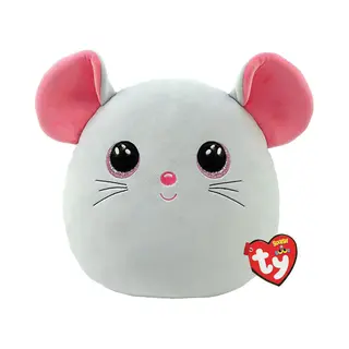 Ty - Squish A Boo Maus Catnip - 20 Cm, 2009137, Grau
