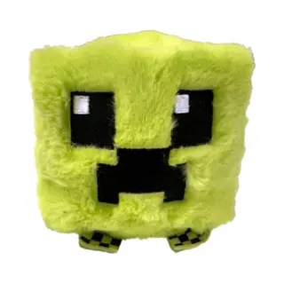 Ty Creeper Bouncer Plush –-Inspired Cube Stuffed Toy | Soft Green Pixel-Style Plush Figure With Embroidered Face – Fun Collectible Gamer Gift For