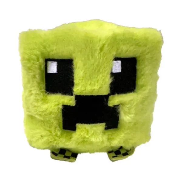 Ty Creeper Bouncer Plush –-Inspired Cube Stuffed Toy | Soft Green Pixel-Style Plush Figure With Embroidered Face – Fun Collectible Gamer Gift For thumbnail