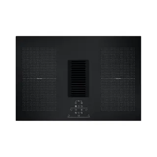 Cata Appliances Cata ICONFLEX75DD 77cm Black 4 Zone Vented Induction Hob Black Grille