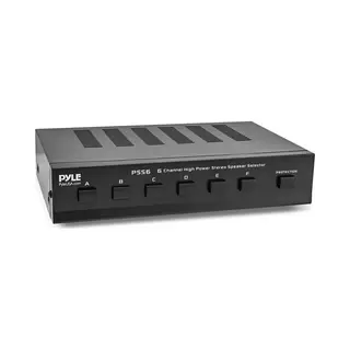 Pyle Home 6-Zone Luidspreker Schakelaar – Premium Schakelkast Voor 6 Paar Luidsprekers – Voor Multi-Channel Stereo Versterkers