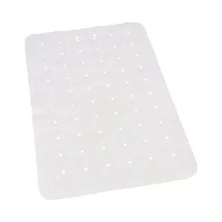 Gerimport Badmat - Anti Slip - Wit - 36 X 57 Cm - Badkuip Mat - Badkamer