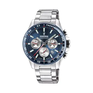 Festina Timeless Chrono Herren Uhr Silber F20560-2