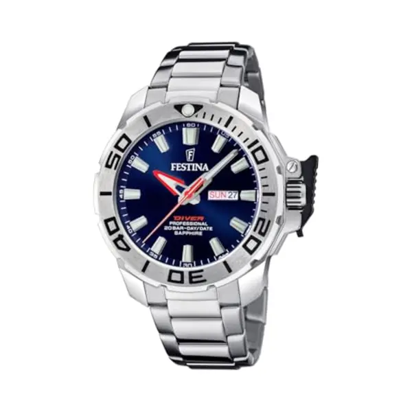 Festina Men's Watch F20665/1 The Originals Stainless Steel Case 316L Silver Plated Stainless Steel Strap 316L Silver thumbnail