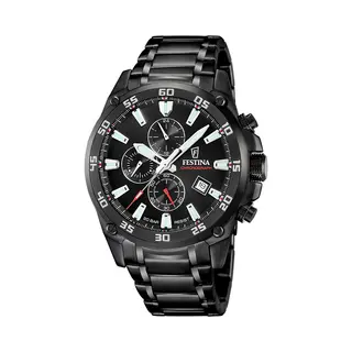 Festina Cab.Crono Ace.Esf.Negro