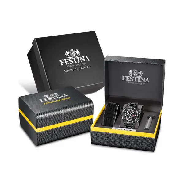 Festina F20756/1 Herrenuhr Chronograph Chrono Bike Special Edition Schwarz thumbnail