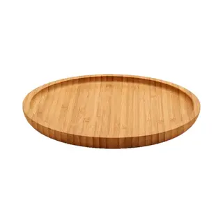 Kinvara Broodplank/serveerplank/hamplank - Bamboe Hout - Rond - 20 Cm - Hapjes Plank