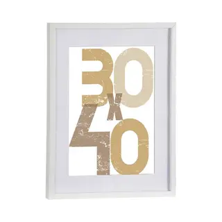 Arte r Houten Fotolijst - Wit - 40 X 50 Cm - Fotolijstje - Met Passe-partout - Decoratie