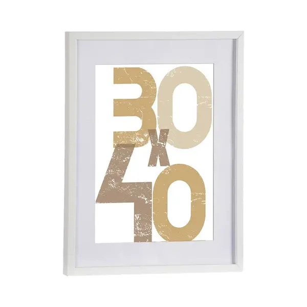 Arte r Houten Fotolijst - Wit - 40 X 50 Cm - Fotolijstje - Met Passe-partout - Decoratie thumbnail