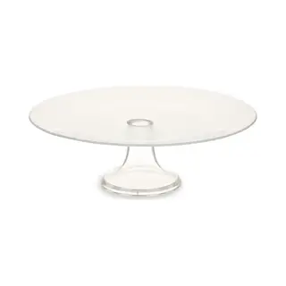 Vivalto Taartplateau Crystal - Kristal Glas - 10 X 32 Cm - Op Verhoogde Voet - Taartplateaus