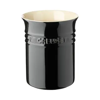 Le Creuset Topf Für Kochkellen Aus Steinzeug, 1, 1 Liter, Schwarz Glänzend, 71501111400001
