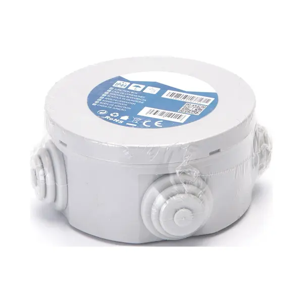 Aigostar Lasdoos - Kabeldoos - Rond - Opbouw - 80x40mm - IP44 - Grijs thumbnail