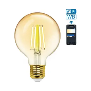 Aigostar Wlan Wb Smart-Filamentglühbirne G95 E27 (klar)