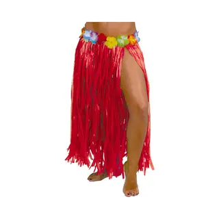 Fiestas Guirca Verkleedrok Hawaiian Dames 75 Cm Rood One-size