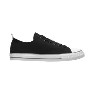 Roly Zwarte Canvas Sneaker Met Model Byles Maat 41