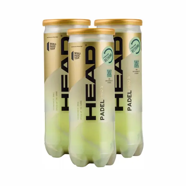 Head Padel Pro S - Padelballen - Padel - 3 Blikken - 9 Ballen thumbnail