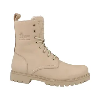 Panama Jack Friesland, Combat Stiefel Für Damen, Ecru B008, 42 Eu